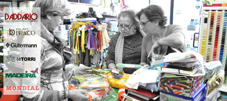 TUTTO PER CUCIRE - LA TUA MERCERIA A MILANO - DADDARIO, BRACCO, GÜTERMANN, LE TORRE, MADEIRA, MONDIAL